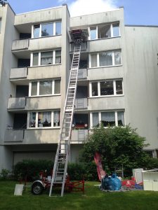 Möbellift im Einsatz